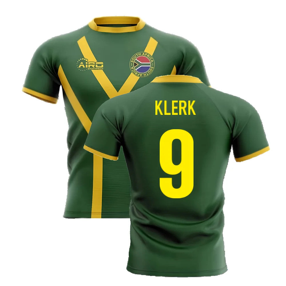 2025-2026 South Africa Springboks Flag Concept Rugby Shirt (Klerk 9)_4