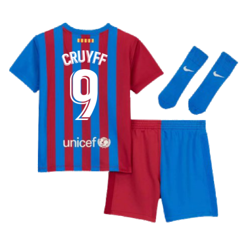 2021-2022 Barcelona Infants Home Kit (CRUYFF 9)_4
