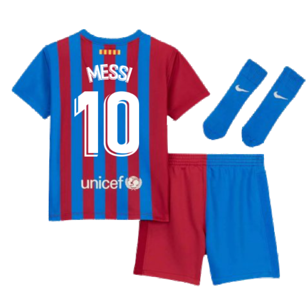 2021-2022 Barcelona Infants Home Kit (MESSI 10)_4