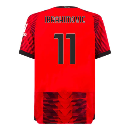 2023-2024 AC Milan Home Authentic Shirt (Ibrahimovic 11)_4