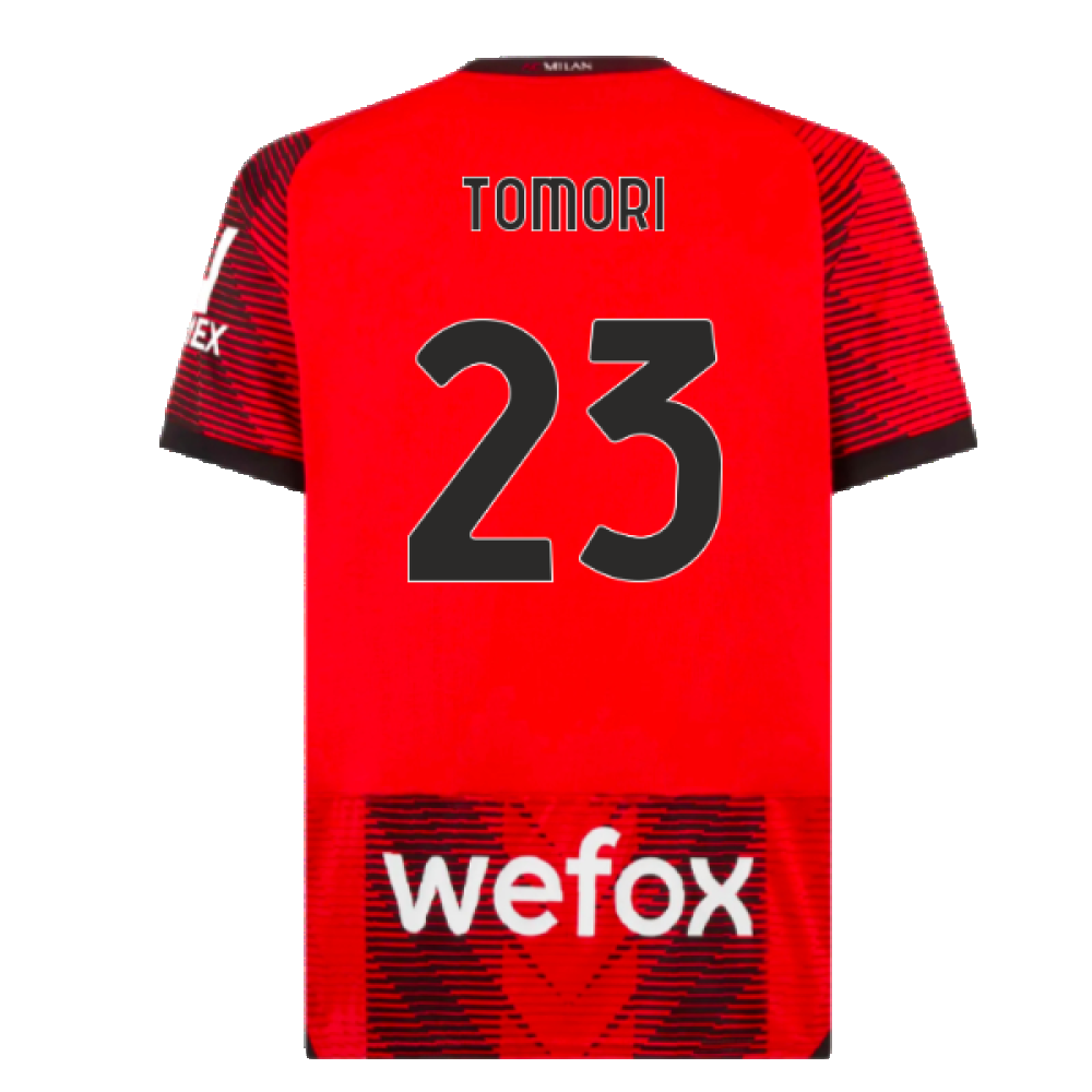 2023-2024 AC Milan Home Shirt (Tomori 23)_4