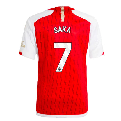 2023-2024 Arsenal Home Shirt (Kids) (Saka 7)_4