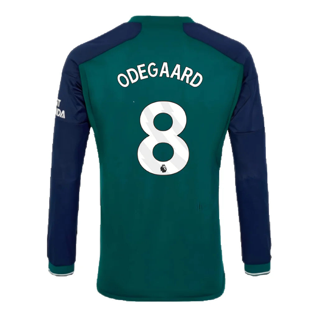 2023-2024 Arsenal Long Sleeve Third Shirt (Odegaard 8)_4
