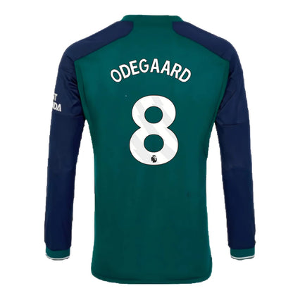 2023-2024 Arsenal Long Sleeve Third Shirt (Odegaard 8)_4