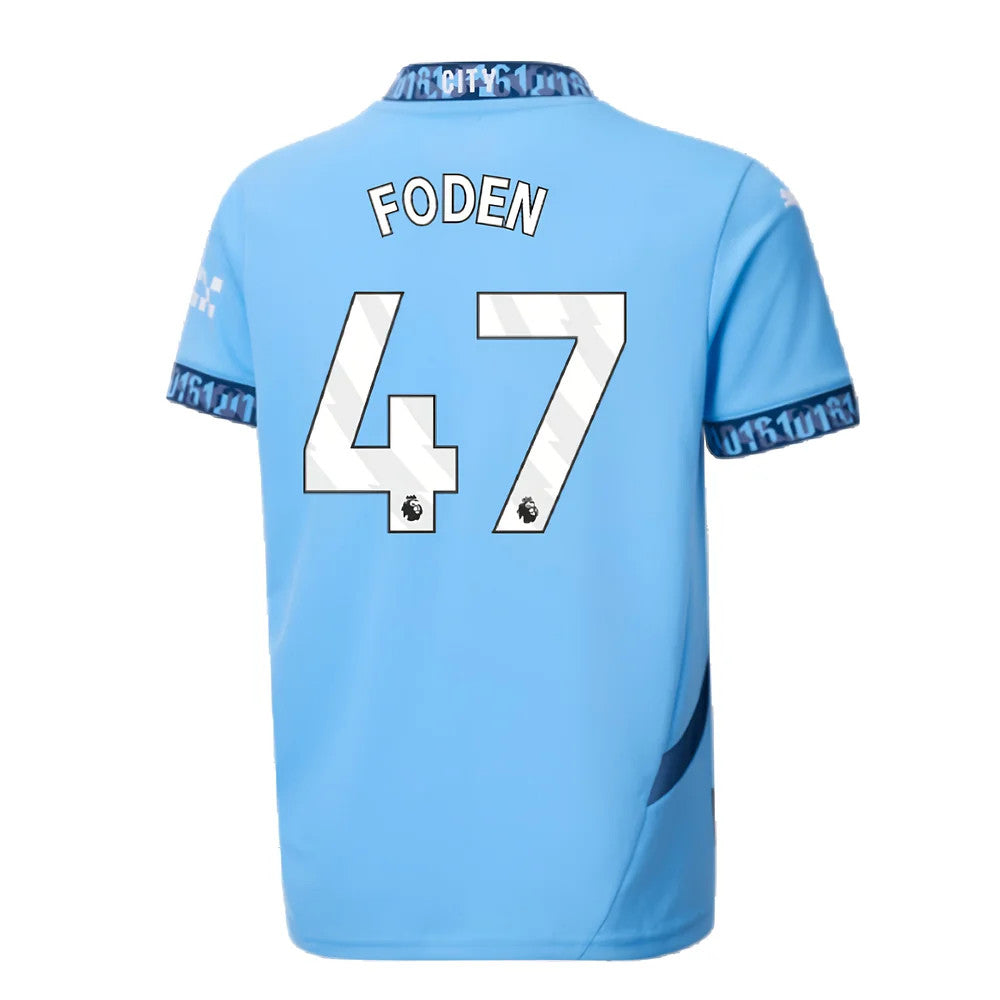 2024-2025 Man City Home Shirt (Kids) (Foden 47)_4