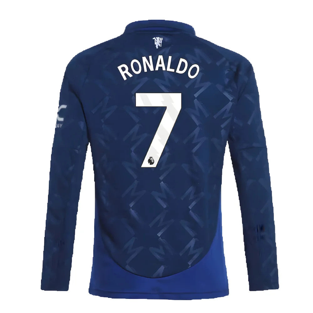 2024-2025 Man Utd Long Sleeve Away Shirt (Kids) (Ronaldo 7)_5