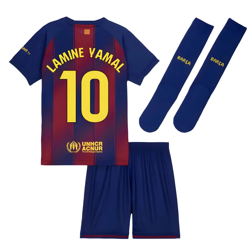 2025-2026 Barcelona Home Mini Kit (Lamine Yamal 10)_3