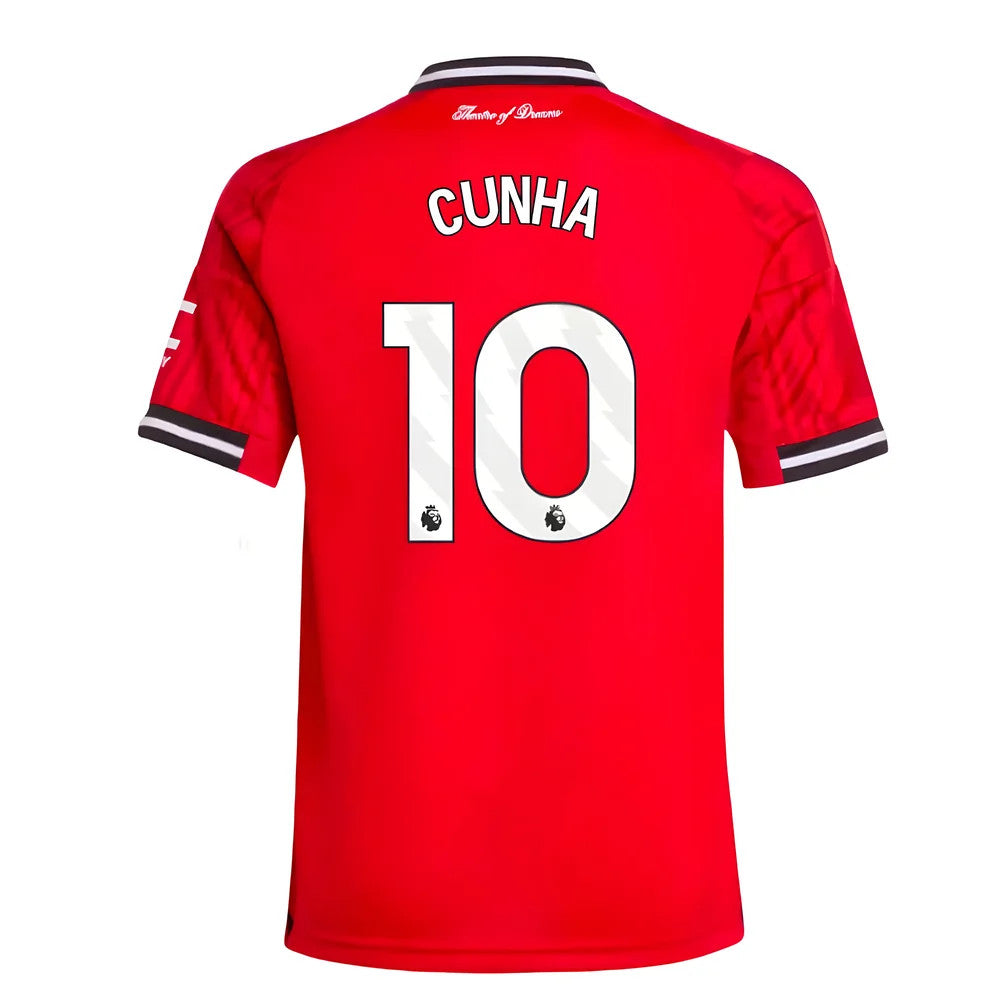 2025-2026 Man Utd Home Shirt (Kids) (Cunha 10)_3