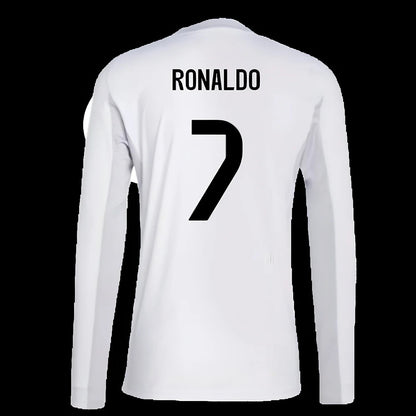 2025-2026 Real Madrid Long Sleeve Home Shirt (Ronaldo 7)_6