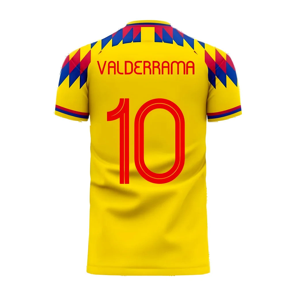 Colombia 2025-2026 Home Concept Football Kit (Libero) (VALDERRAMA 10)_2