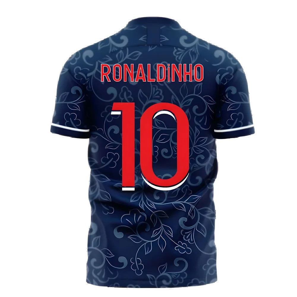 Paris 2025-2026 Home Concept Football Kit (Libero) (RONALDINHO 10)_2