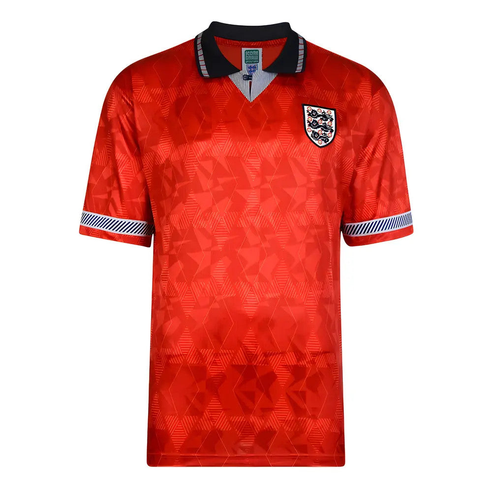 Score Draw England World Cup 1990 Away Shirt (Gascoigne 19)_1