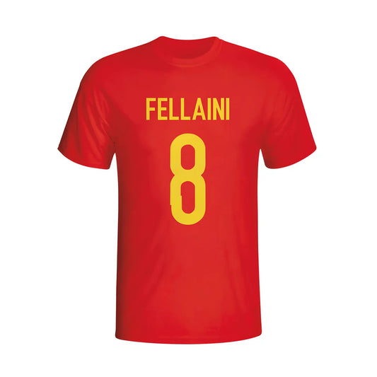 Marouane Fellaini Belgium Hero T-shirt (red)_0