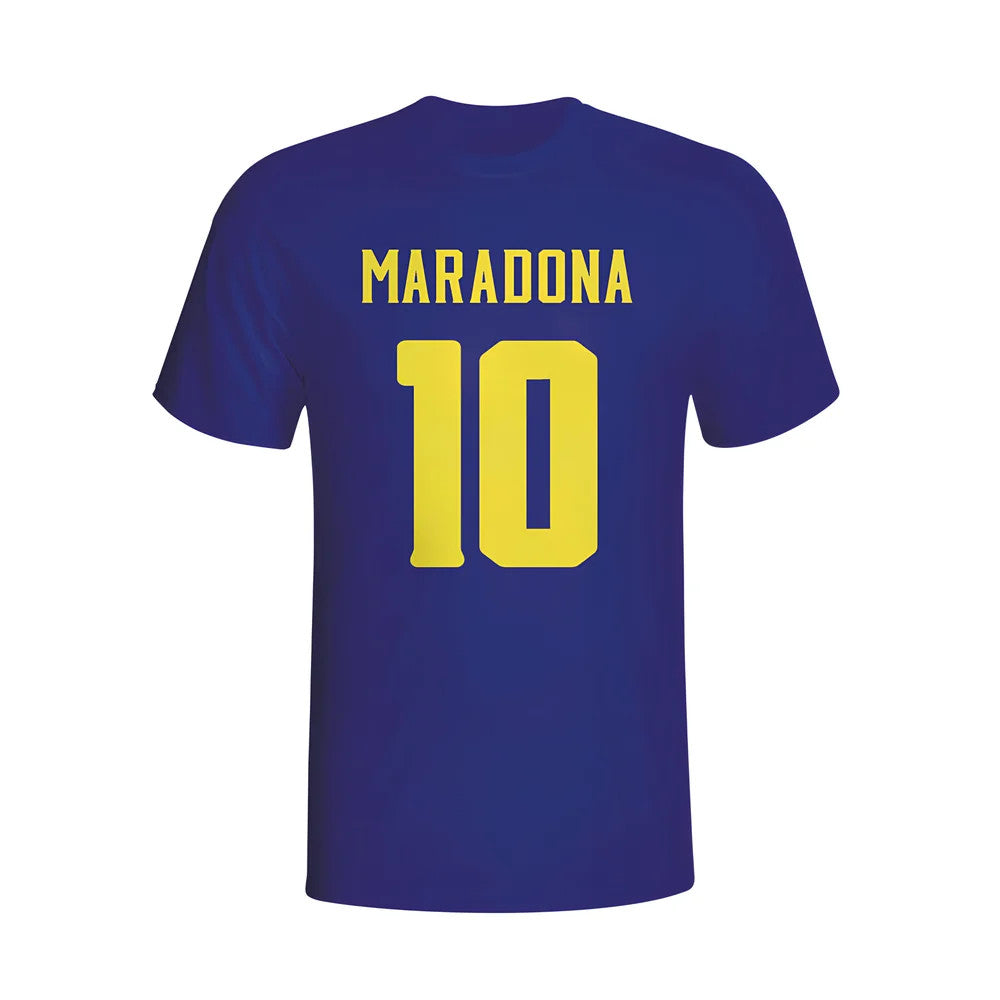 Diego Maradona Boca Juniors Hero T-shirt (navy) - Kids_0