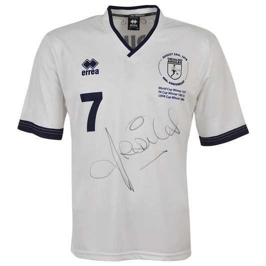 Limited Edition Ossie Ardiles Signed Football Shirt_0