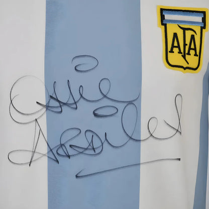 Limited Edition Ossie Ardiles signed Argentina 1978 Shirt_1