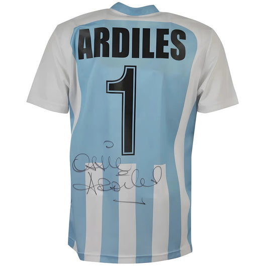 Errea Argentina Number 1 Shirt signed by Ossie Ardiles_0