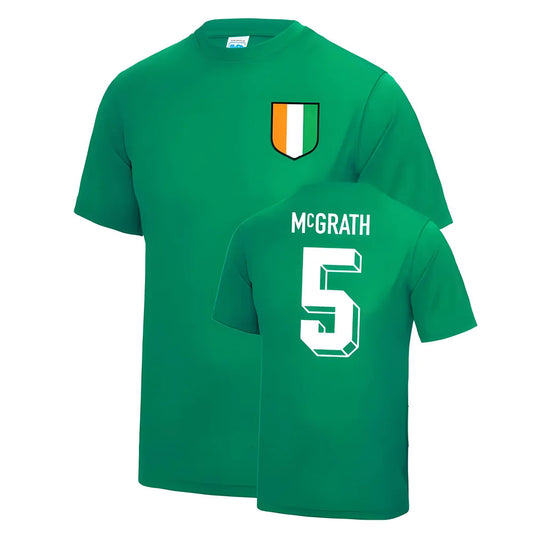 Paul McGrath Ireland World Cup Football T Shirt_0