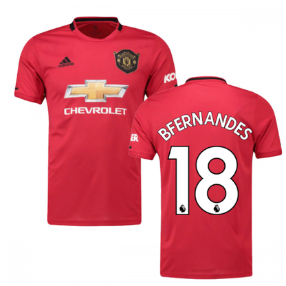 2019-2020 Man Utd Adidas Home Football Shirt (B Fernandes 18)_5