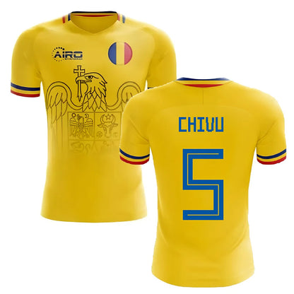 2025-2026 Romania Home Concept Football Shirt (Chivu 5)_3