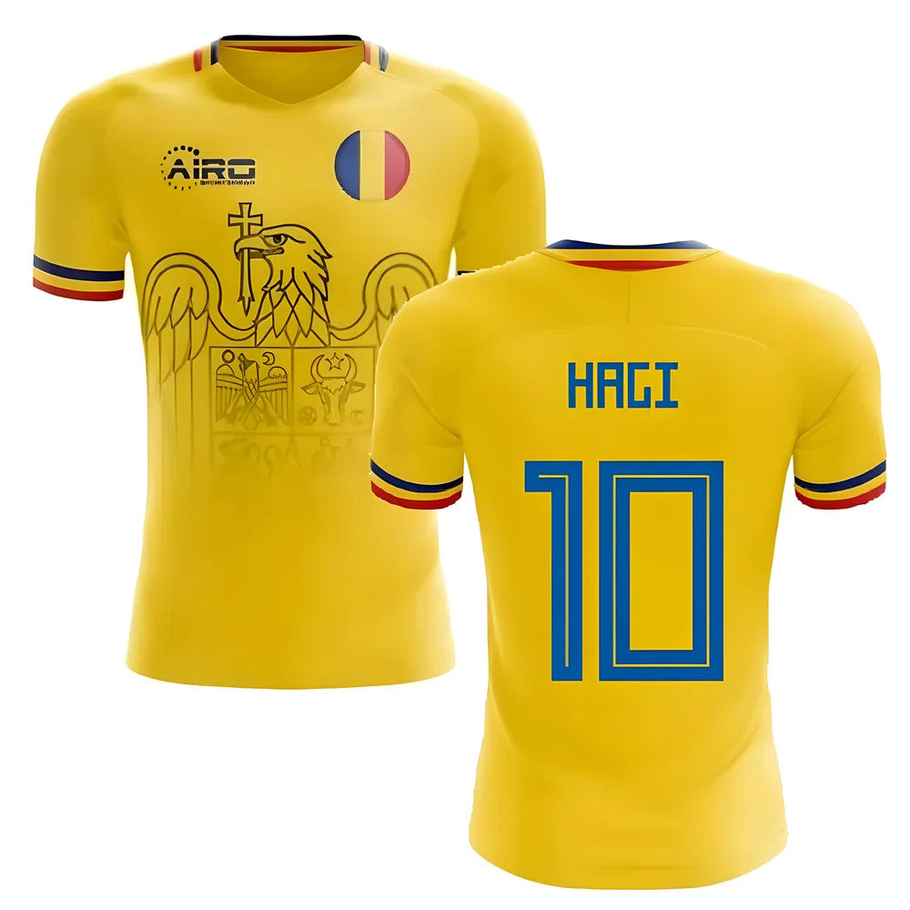 2025-2026 Romania Home Concept Football Shirt (Hagi 10)_3