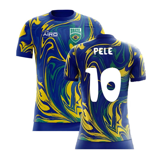 2025-2026 Brazil Away Concept Shirt (Pele 10) - Kids_4
