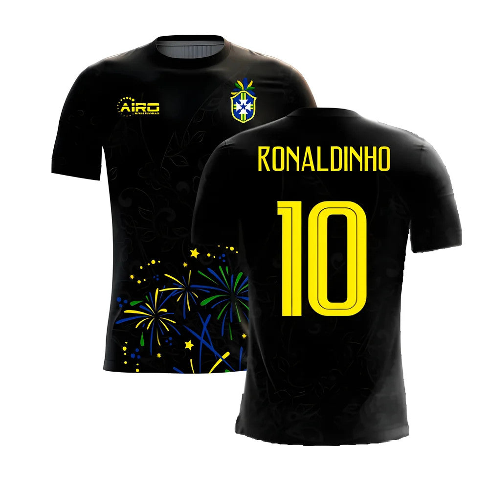 2025-2026 Brazil Third Concept Football Shirt (Ronaldinho 10)_4
