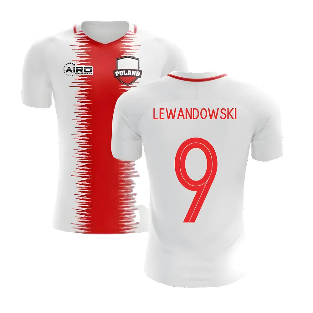 2025-2026 Poland Home Concept Football Shirt (Lewandowski 9) - Kids_4
