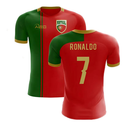 2025-2026 Portugal Flag Home Concept Football Shirt (Ronaldo 7)_4