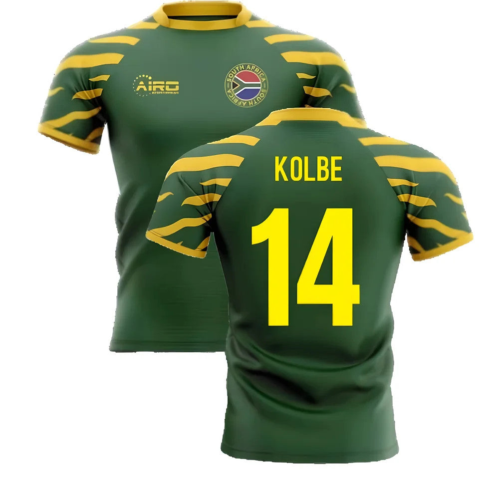 2025-2026 South Africa Springboks Home Concept Rugby Shirt (Kolbe 14)_4