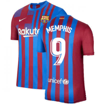 2021-2022 Barcelona Home Shirt (MEMPHIS 9)_4
