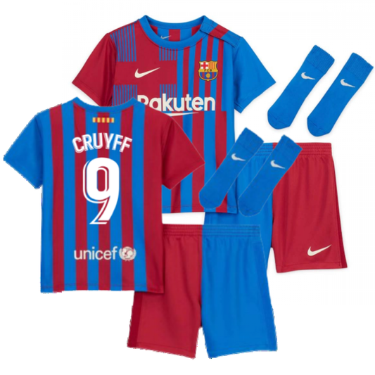 2021-2022 Barcelona Infants Home Kit (CRUYFF 9)_4
