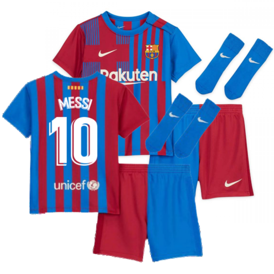 2021-2022 Barcelona Infants Home Kit (MESSI 10)_4
