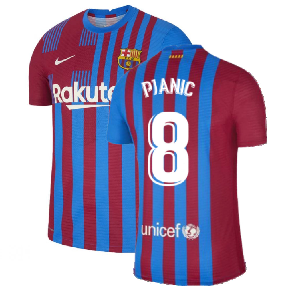 2021-2022 Barcelona Vapor Match Home Shirt (PJANIC 8)_4