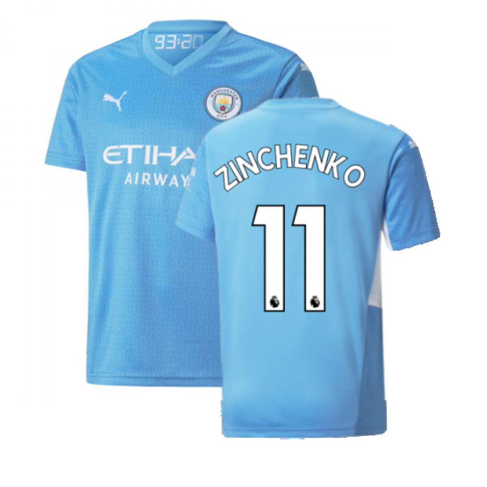 2021-2022 Man City Home Shirt (Kids) (ZINCHENKO 11)_4