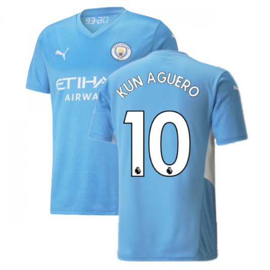 2021-2022 Man City Home Shirt (KUN AGUERO 10)_4