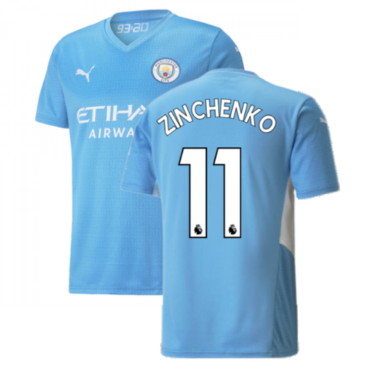 2021-2022 Man City Home Shirt (ZINCHENKO 11)_4