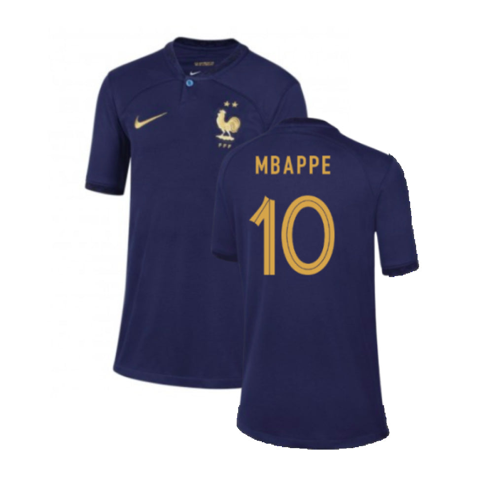 2022-2023 France Home Shirt - Kids (Mbappe 10)_4