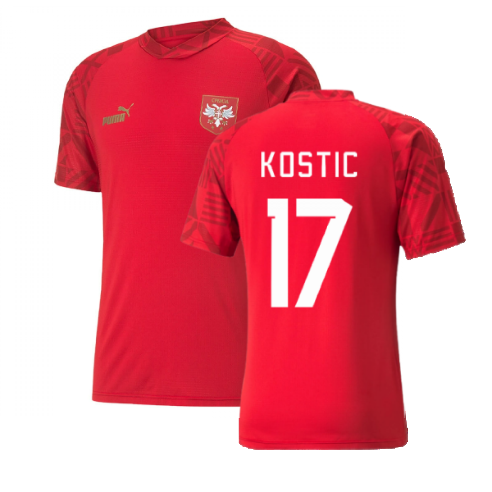 2022-2023 Serbia Pre-Match Jersey (Red) (KOSTIC 17)_4