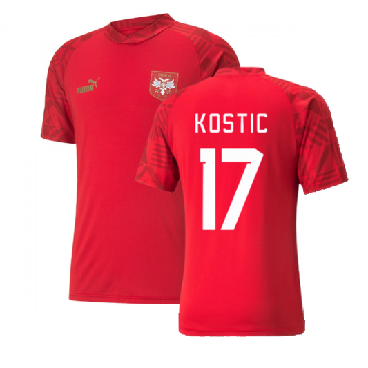 2022-2023 Serbia Pre-Match Jersey (Red) (KOSTIC 17)_4