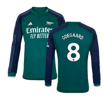 2023-2024 Arsenal Long Sleeve Third Shirt (Odegaard 8)_4