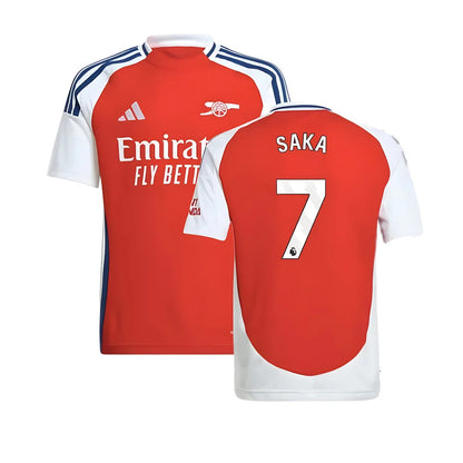 2024-2025 Arsenal Home Shirt (Kids) (Saka 7)_4