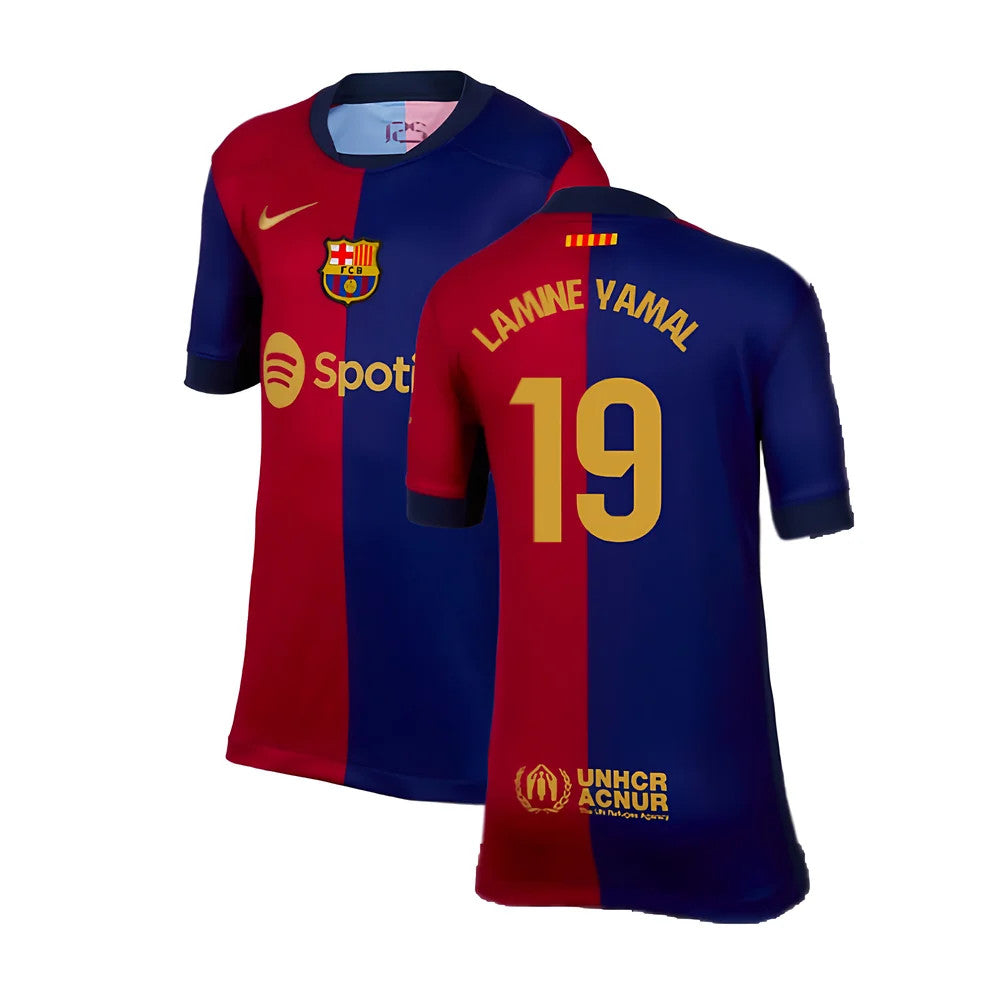 2024-2025 Barcelona Home Shirt (Kids) (Lamine Yamal 19)_5