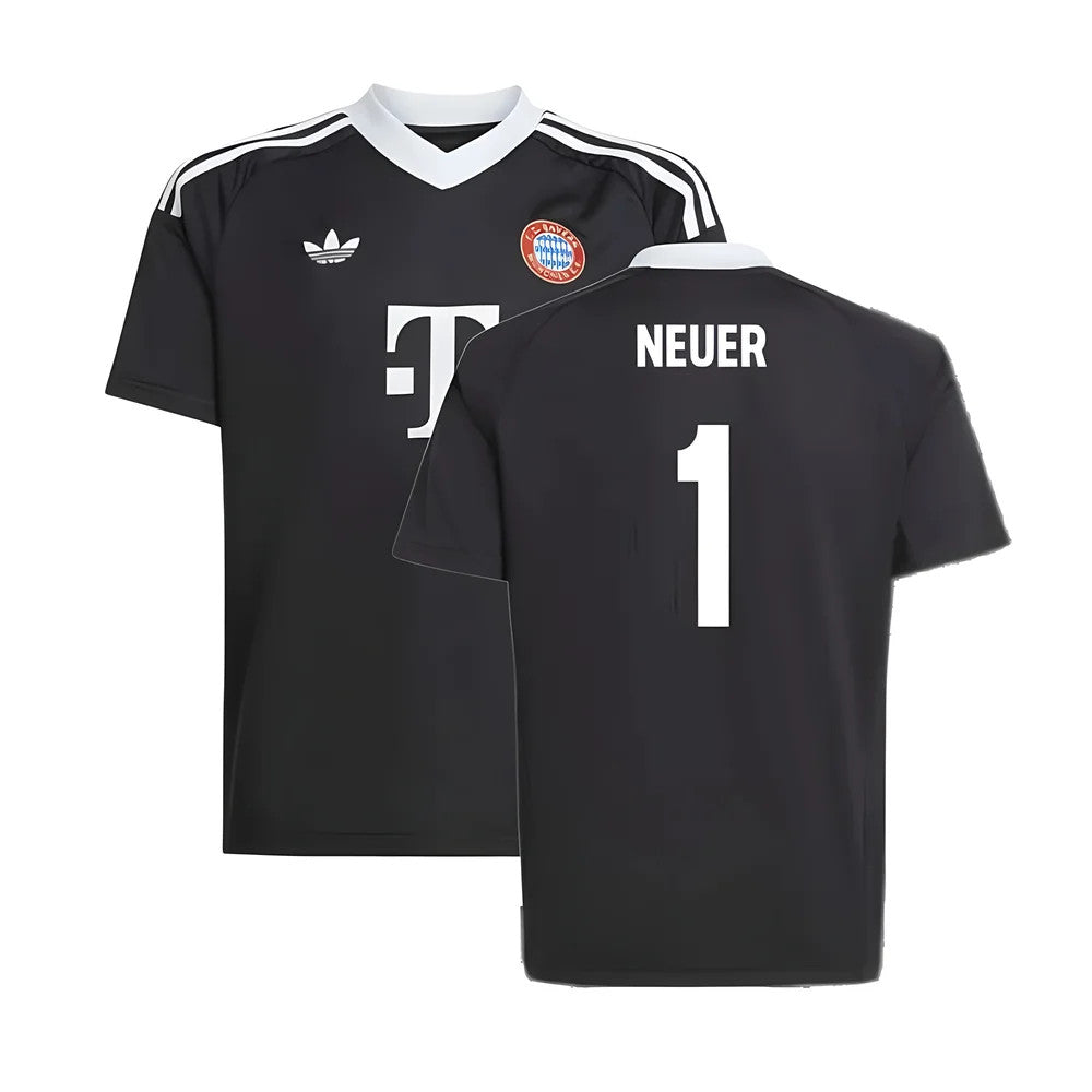 2024-2025 Bayern Munich Third Goalkeeper Shirt (Black) - Kids (Neuer 1)_4