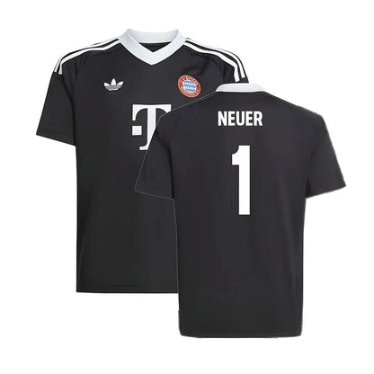 2024-2025 Bayern Munich Third Goalkeeper Shirt (Black) - Kids (Neuer 1)_4