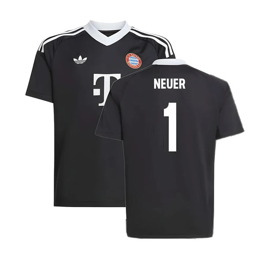 2024-2025 Bayern Munich Third Goalkeeper Shirt (Black) - Kids (Neuer 1)_4