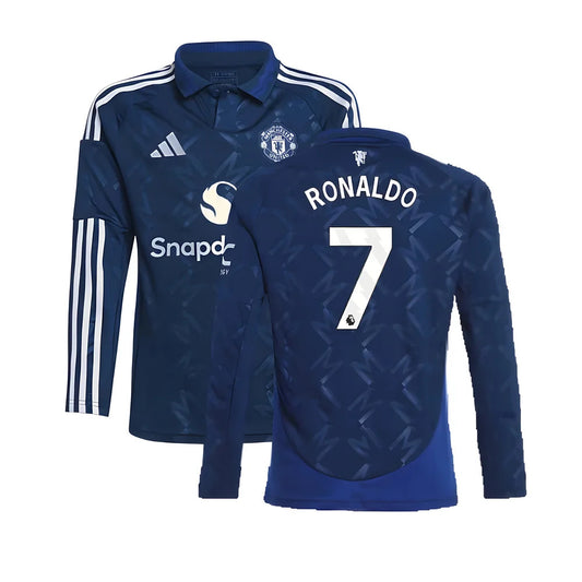 2024-2025 Man Utd Long Sleeve Away Shirt (Kids) (Ronaldo 7)_5