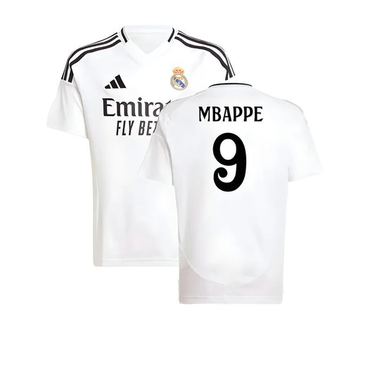 2024-2025 Real Madrid Home Shirt (Kids) (Mbappe 9)_4
