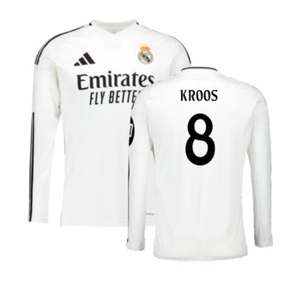 2024-2025 Real Madrid Long Sleeve Home Shirt (Kroos 8)_6