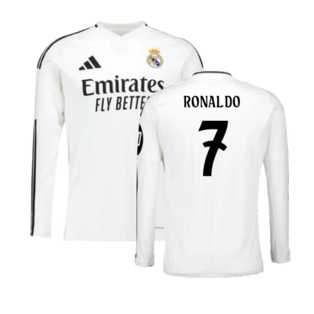 2024-2025 Real Madrid Long Sleeve Home Shirt (Ronaldo 7)_6